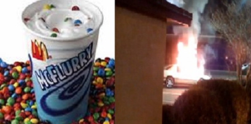 An Arugment Over A McDonalds McFlurry Makes A Woman AKA The Terminatrix Torch A S.I.M.P.s Car! (Video)