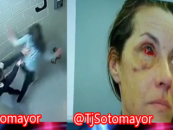Snow Queen Gets Her Eye Orbital, Nose & Face Broken By Brutal White Boy Cops!  (Video)