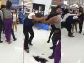 Two Hair Hats Square Off In Wal-Mart Employee & Patron Over Stolen Vaseline! (Video)
