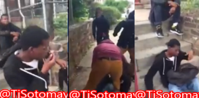 Savage Niggaz Beatdown A Black Kid Because He Made The Honor Roll! (Video) #IShitUNot