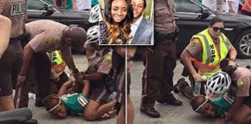 NFL Wife Of Dolphins Brent Grimes Arrested For Trespassing, Headbutting A Cop, U Know Normal Black Chick Stuff! (Video)