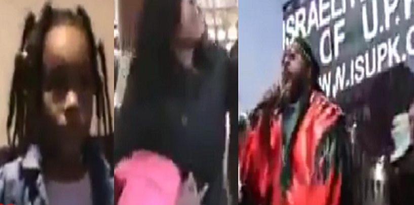 BT-1000 Refuses To Take Her Kid Away From A Cussin Match With The Hebrew Israelites! (Video)