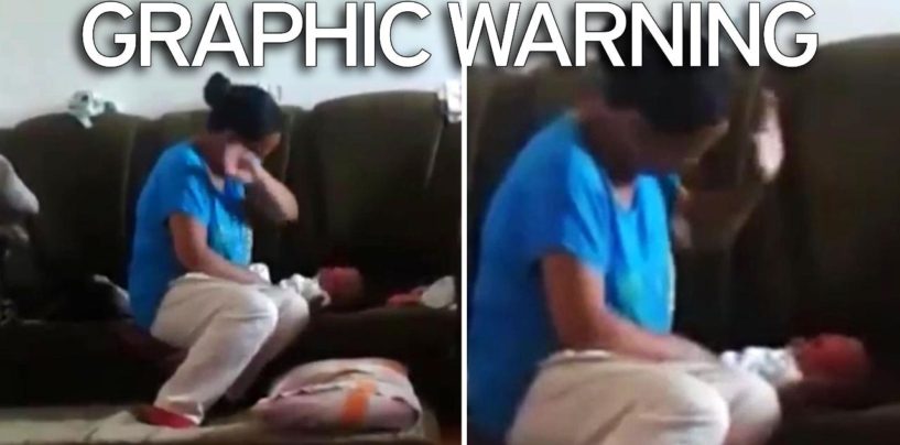 Update Woman Slapping & Mushing Infant 42 Times Has Been Arrested! (Video)