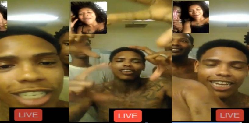 #ATW Thugs In Jail Go Live On Facebook & Beautiful Black Young Prostitutes Join Them To Flirt! #iShitUNot (Video)