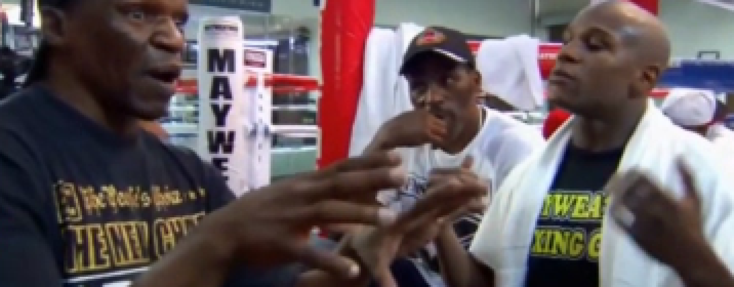 Floyd Mayweather Jr Tries To Fight His Own Father Over Simple Disagreement! (Video)