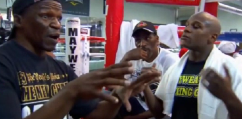 Floyd Mayweather Jr Tries To Fight His Own Father Over Simple Disagreement! (Video)