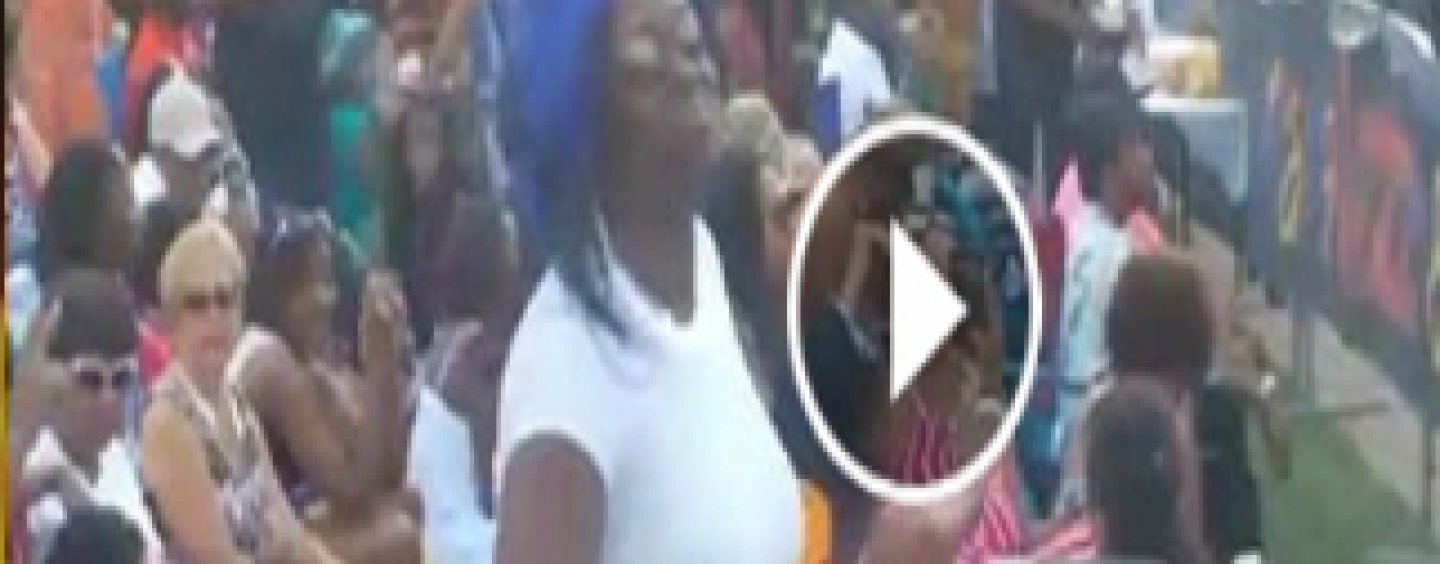 #HHOTD (Video) Granny Big Belly, Blue Haired, Hair Hat, Dancing For The World To See!