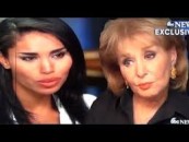 Donald Sterling’s Halfbreed Slwhore Defends Him To Barbara Walters Saying “He Is Not Racist”! Must See! (Video)
