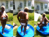 Sheriff Bob Vs The Ice Bath Queen!  This BBW (Bad Build Woman) Shows The World Her Moves (Video)