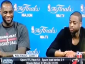 After Losing By 20 To The Spurs What Question Made Lebron James & Dwyane Wade Speechless?