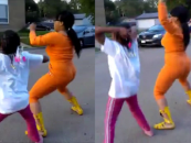 Hair Hatted Hoodrat Chicago Mom In Twerking Contest With Her Own Daughter!! (Video)