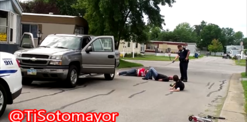 Police Brutality Or Justified Force?  White Trailer Park Family Gets Harassed When Ohio Officer Goes Nuts On Them! (Video)