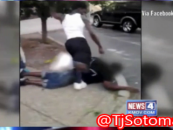 St. Louis Niggletts Play The Knock Out Game Punching & Kicking An Innocent By-Stander! (Video)
