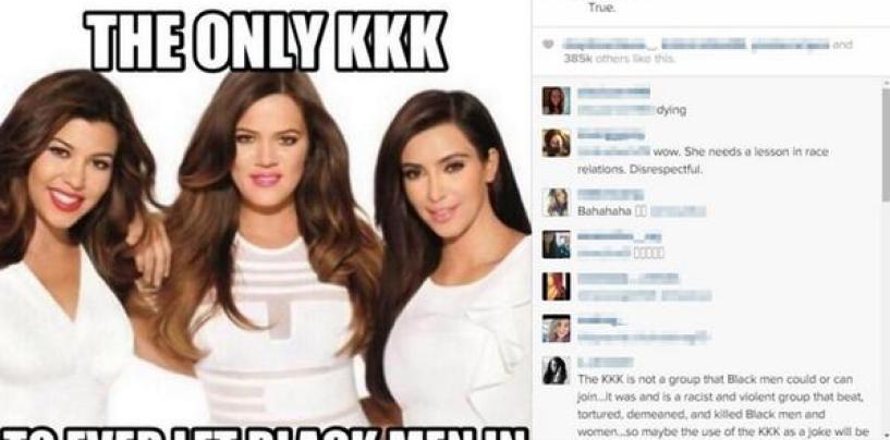The Kardashians Dragged By Black Twitter For Posting KKK Meme And Bare Photos {Video}