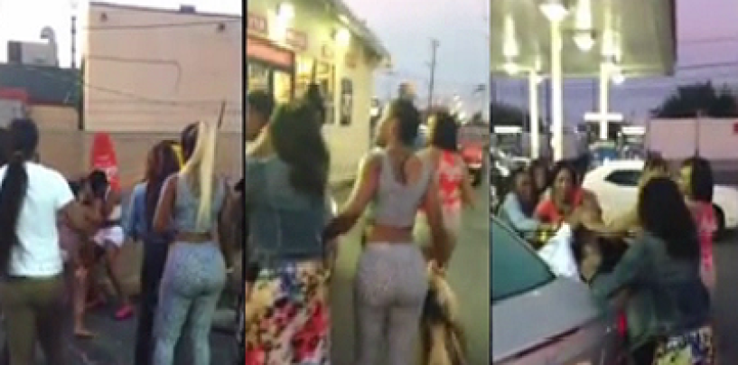 Black Women Get Into A Royal Rumble At Local Gas Station & The Weave Was Flying Everywhere! (Video)