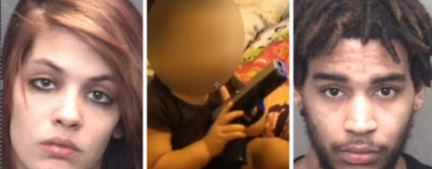 Tattooed Snow Beast & S.I.M.P. Arrested For Video Taping Infant With Gun In Its Mouth! (Video)