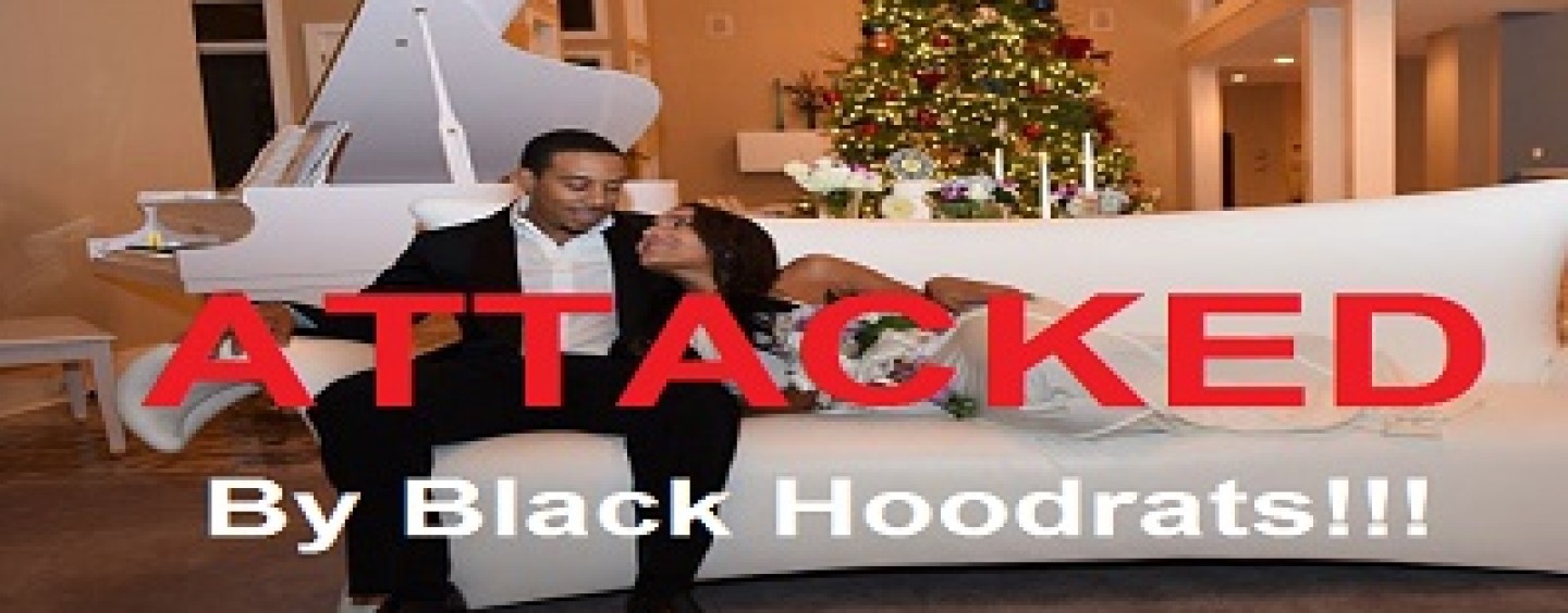 Rapper Ludacris & His New Wife Attacked By Black Hoodrats Over Child Custody Decision! (Video)