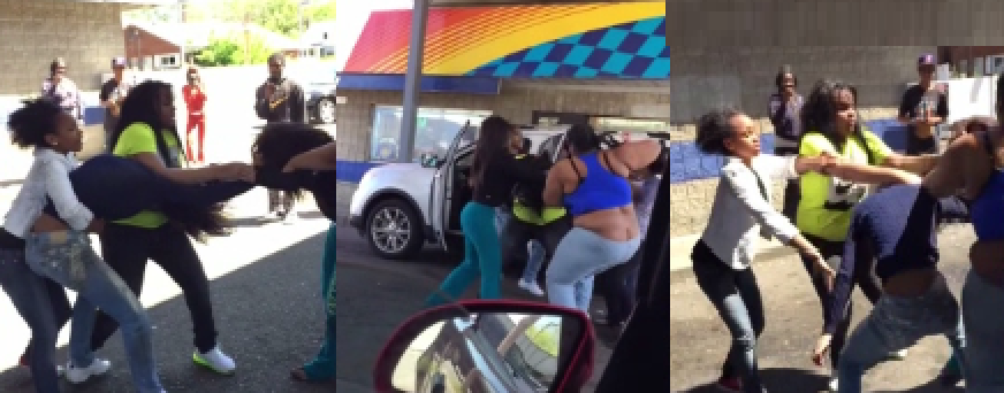 A BT-1000 Brawl Caught On Video As Bystanders Were Forced To Smell Feet, Azz, Weave, Fish & Chips! (Video)