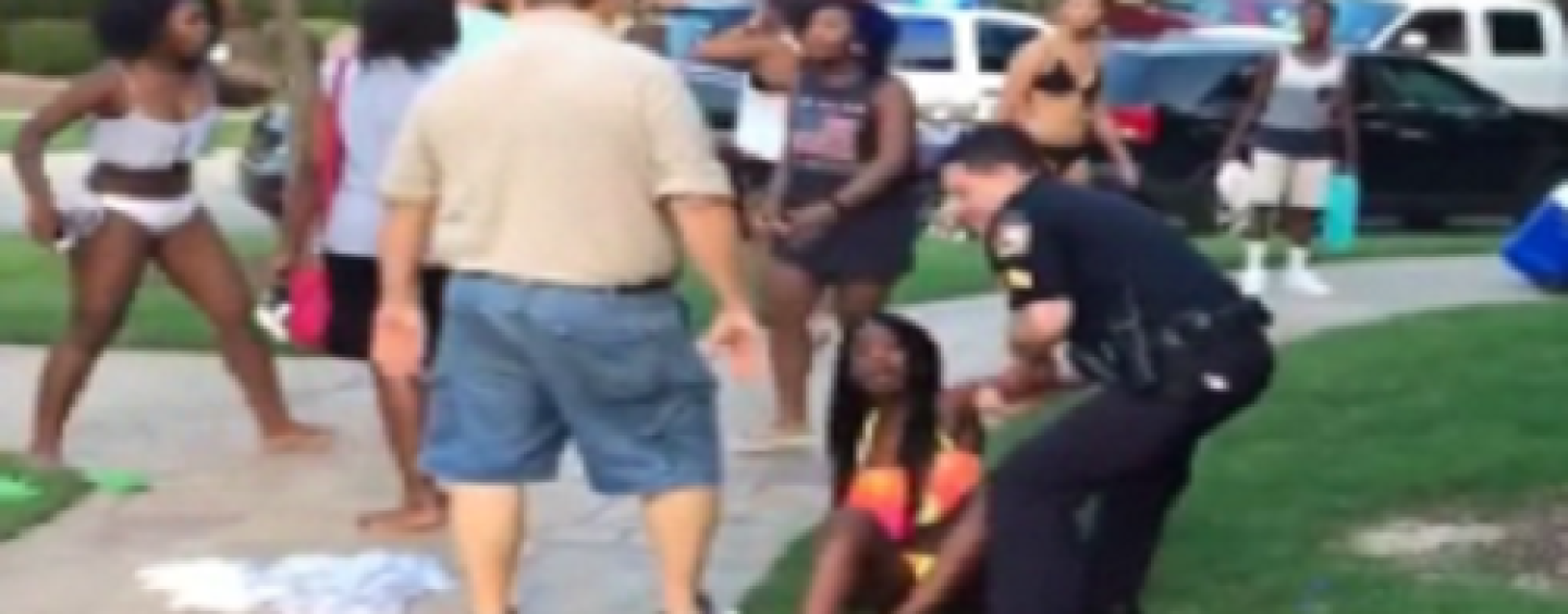 Racist Texas Cops Beat Black Teens & Point Guns At Them For Being At An All White Pool Party! (Video)