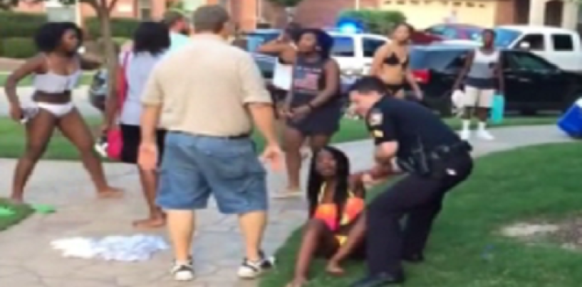 Racist Texas Cops Beat Black Teens & Point Guns At Them For Being At An All White Pool Party! (Video)