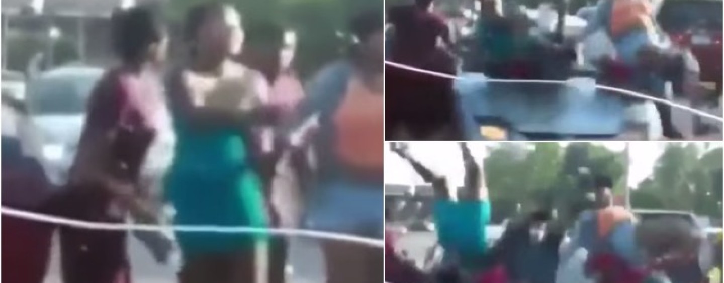 East Stl BT-1000s Do The Suge Knight Challenge Running Over 4 Black Chicks Over An Argument! (Video)