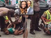 NFL Wife Of Dolphins Brent Grimes Arrested For Trespassing, Headbutting A Cop, U Know Normal Black Chick Stuff! (Video)