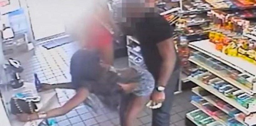 Black Whores Arrested For Twerking & Groping On A Man At A Gas Station! Black Women Please Hold This L! (Video)