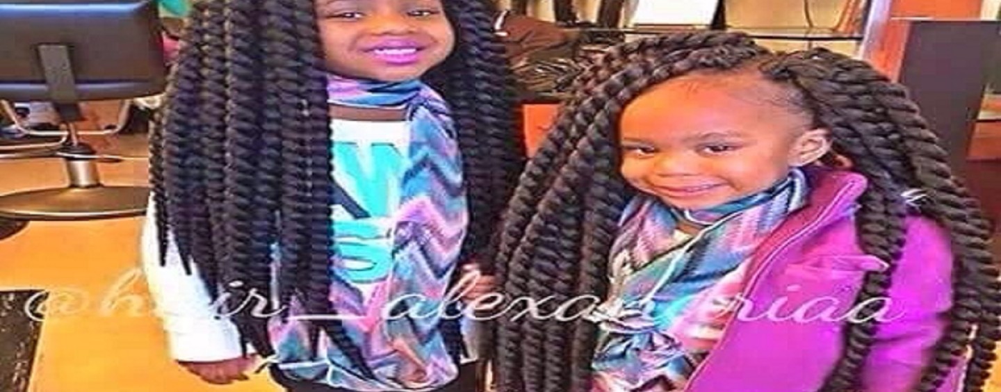 Hair Hatted Kids Struggle To Smile Under The Weight Of Their Weaves! (Photo)