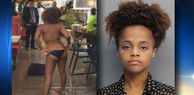 Miami Stripper Arrested After Performing Lewd Acts w/ A Chair Leg In Johnny Rockets! (Video)