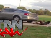 BT-1100 Ran Over By BT-1000 With A Car In A Middle School Fight! Black Females At This Point Are Just Plain Disgusting! (Video)