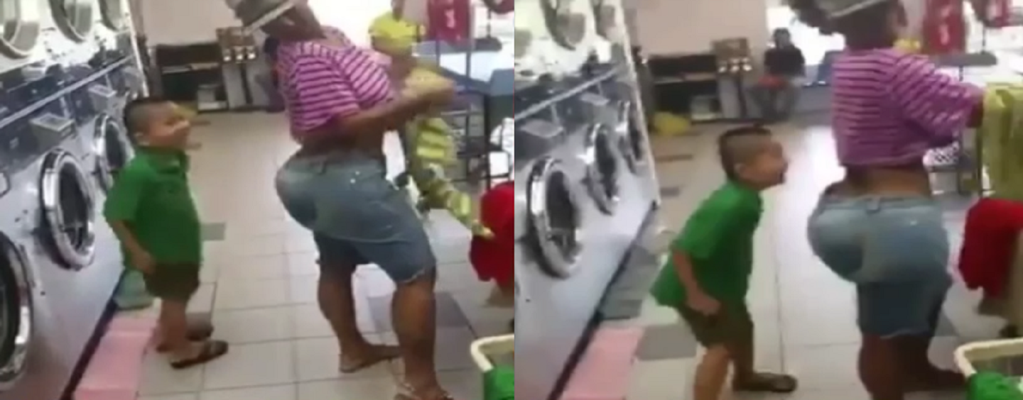 BlackPedoTHOT Proudly Parades Her Huge Fake-Azz In Front Of An 8 Year Old Boy, Is This Acceptable? (Video)