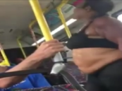 2 Black Beast Go At It On The Bus Before Simp Comes To The Rescue! (Video)