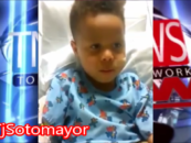 5 Yo Son Of Jackazz Mulatto Mom Korryn Gains Speaks Out From His Hospital Bed! (Video)