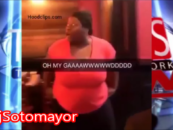 Black Chick Gets Fired From Her Job & Strips Down NAYKID In Front Of The Customers In Protest! (Video)