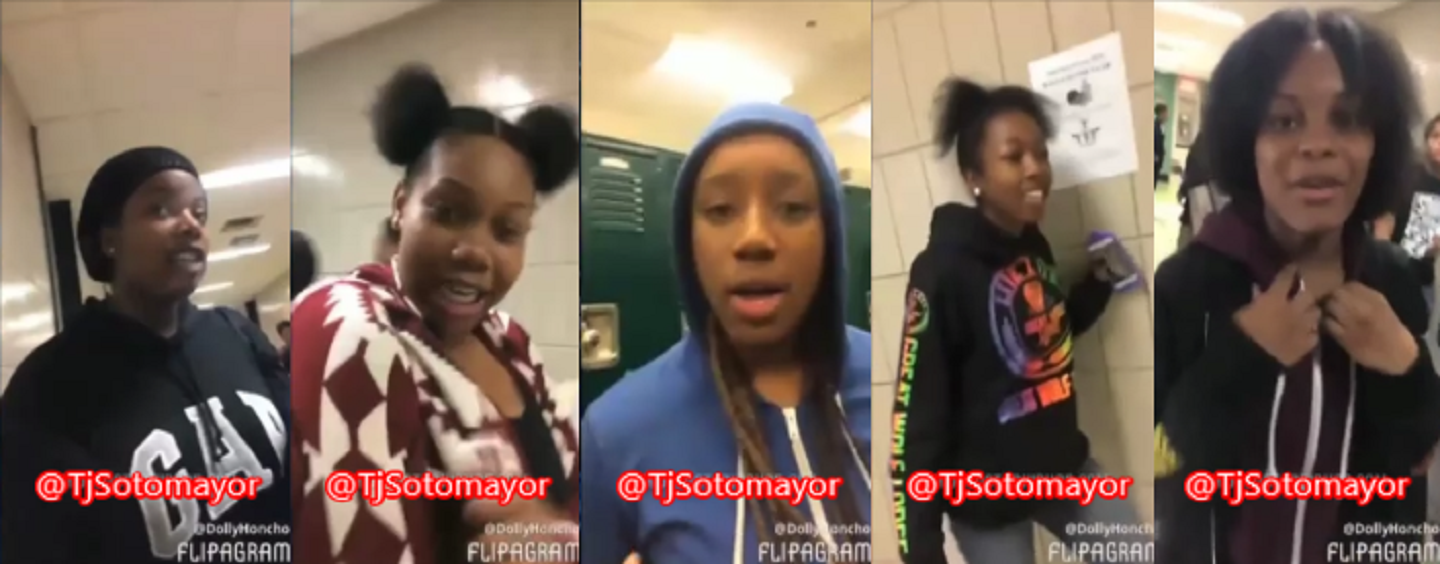 Black Queen HS Student Ask Classmates Would U SuckAD!ck Or Let Ur Mom Die? (Video)
