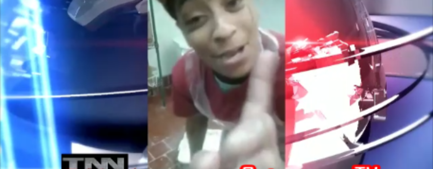 Thugged Out Popeye’s Employees In Houston Prepare Food On The Floor & Facebook Live It! (Video)