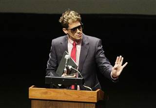 Image: Milo Yiannopoulos, the polarizing Breitbart News editor, speaks at California Polytechnic State University