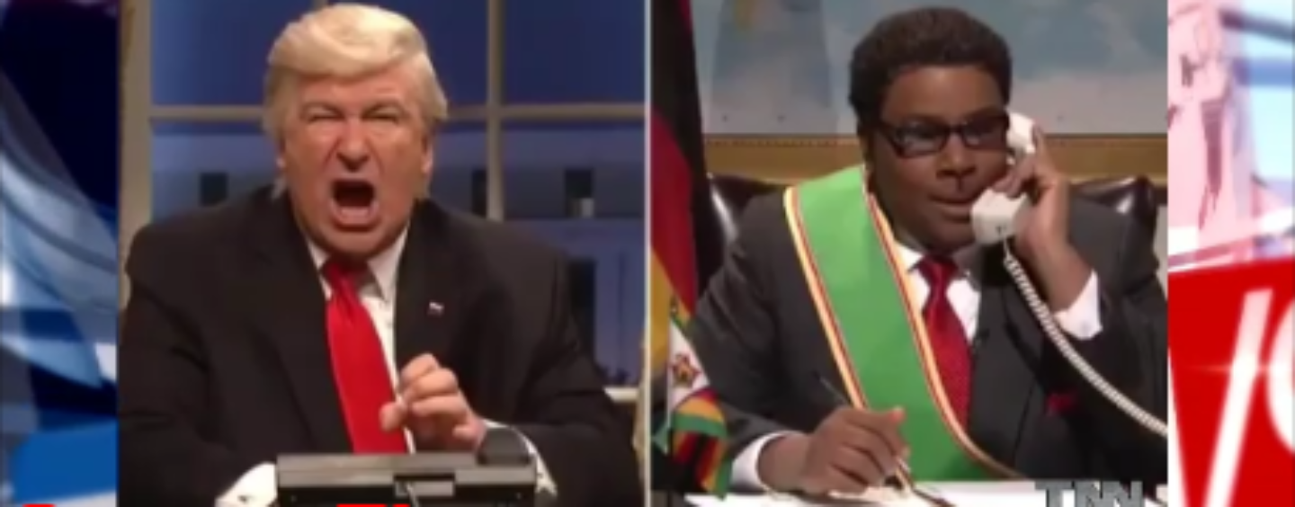 SNL & Alec Baldwin Rejoice As Cast Member Call President Donald Trump A Little White Bitch! (Video)