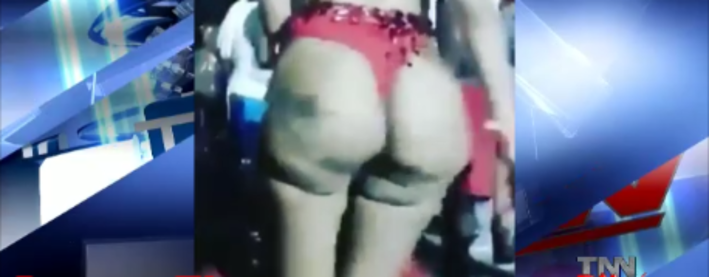 Black Chicks Butt-Implants Fallout Of Place While Shes Twerking At Carnival! #iShitUNot (Video)