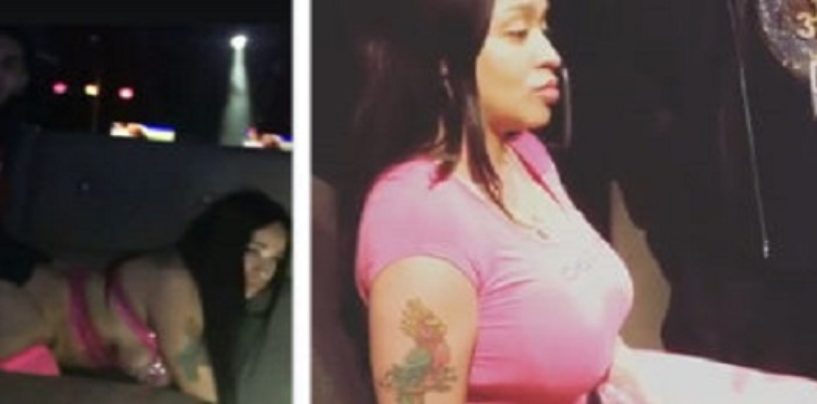 Light Skinned Stripper Filmed Getting SMASHED FROM BEHIND By White Patron Now Lies About It! (Video)