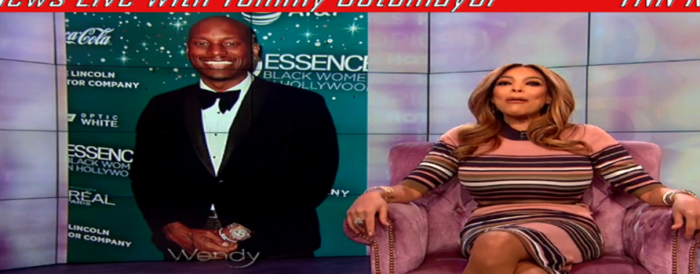 Wendy Williams Calls Out Super Star Tyrese For Being A Downlow Homosexual Live (Video)