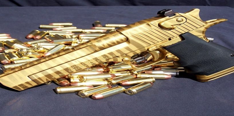 My First Time Firing BattleCat… My Gold Plated Tiger Striped Desert Eagle 50AE! (Video)