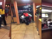 BT-Lemmem Hunnit Jack In The Box Brawl Between Black Hair Hatted Customers & Staff Over Service! (Video)