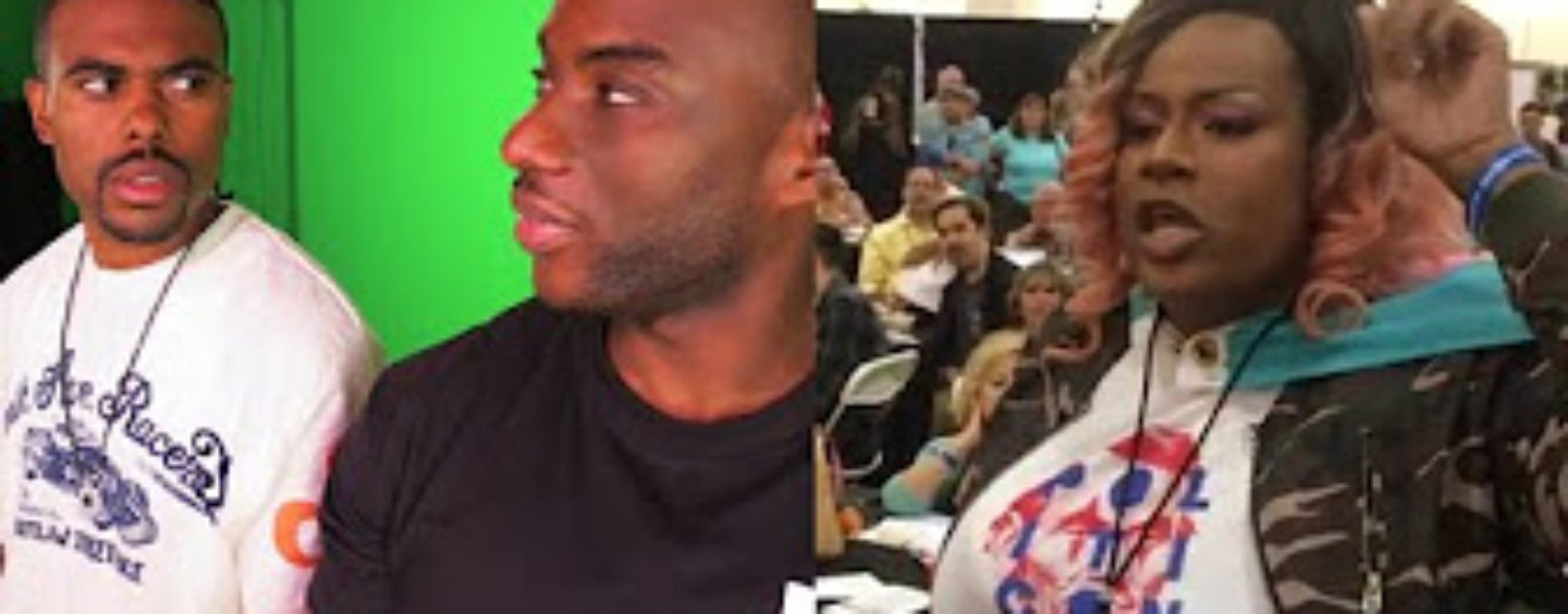 Black Trannies Ambush Charlamagne During An Event Over Comedian Lil Duvalls Joke On The Breakfast Club! (Video)