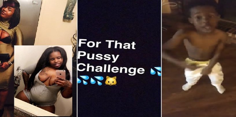 Black Mother Of 4 Records Her 6 Year Old Son Doing The Fo DatPuzzy Challenge! #iShitUNot (Video)