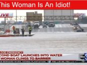 INSANE Women Refuses Rescue & Jumps Back Into Flood Waters During Hurricane Harvey!