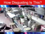 White Chick Takes Customer Hotdog & Inserts It In Her Whoha Then Serves It! (Video)