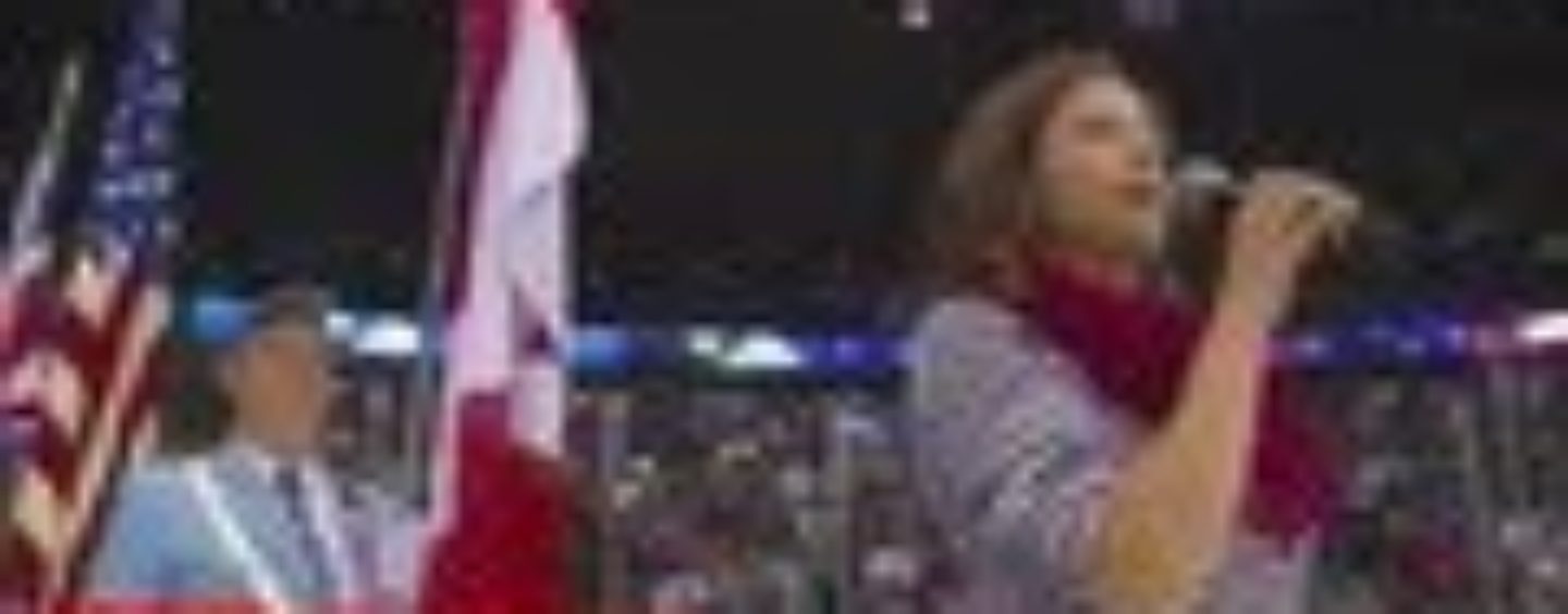 Canadian Singer Hilariously Ruins US National Anthem!