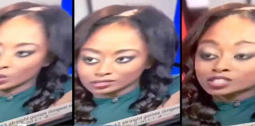Black Female ESPN Sportscenter Host Has A Wig Malfunction Live On Air! Hilarious (Video)