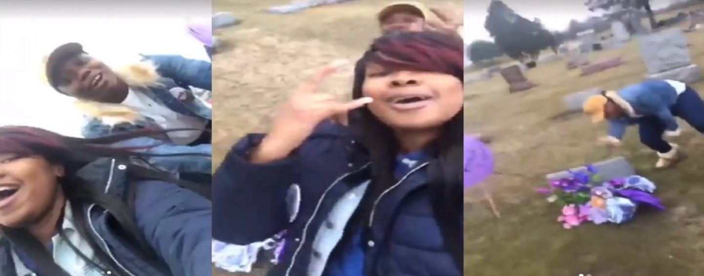 #RBT United Hair Hats of Chicago Dancing At The Grave Site Of Kenneka Jenkins! Black Women Are Just Idiots! (Video)